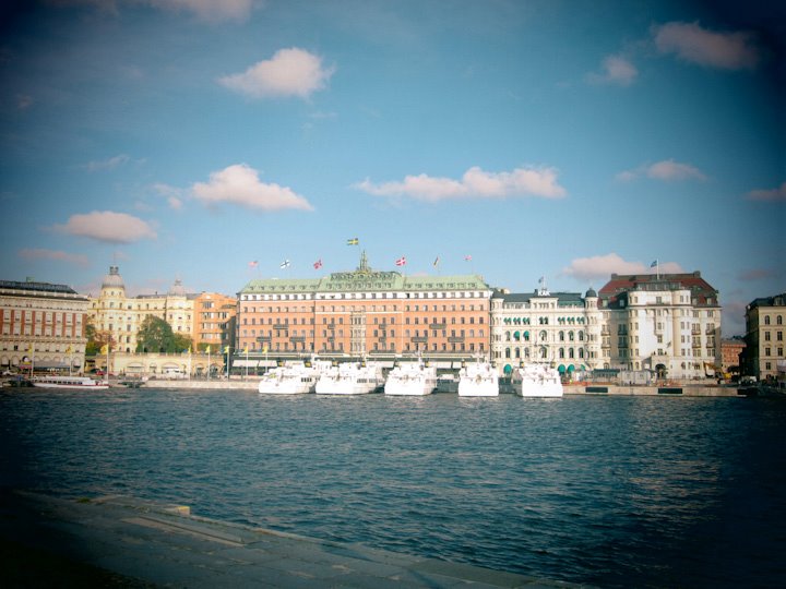 Sonne im Oktober in Stockholm