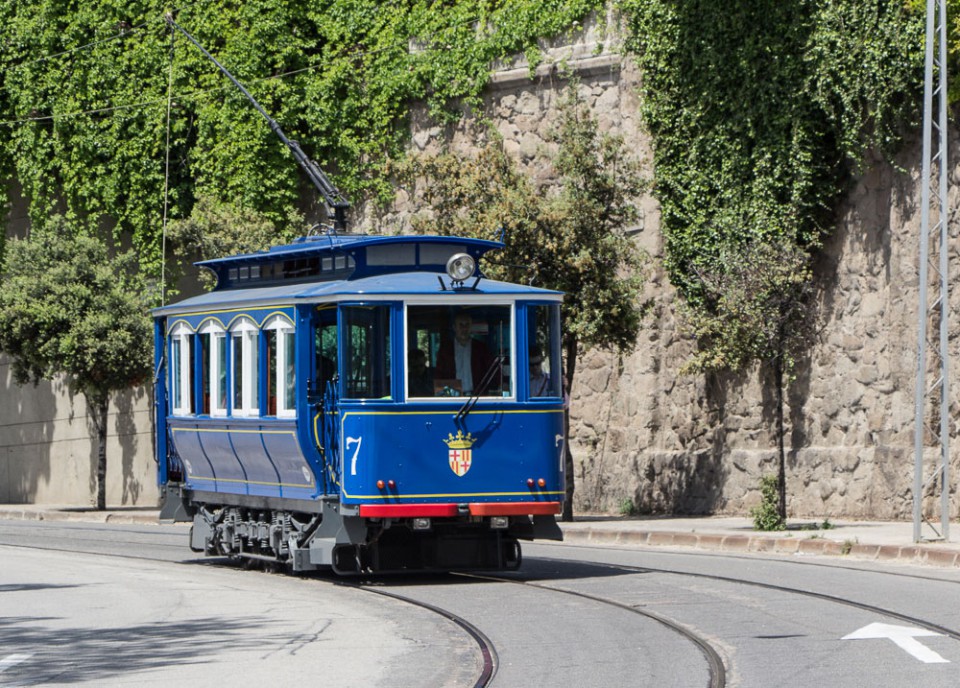 Die historische Straßenbahn Tramvia Blau