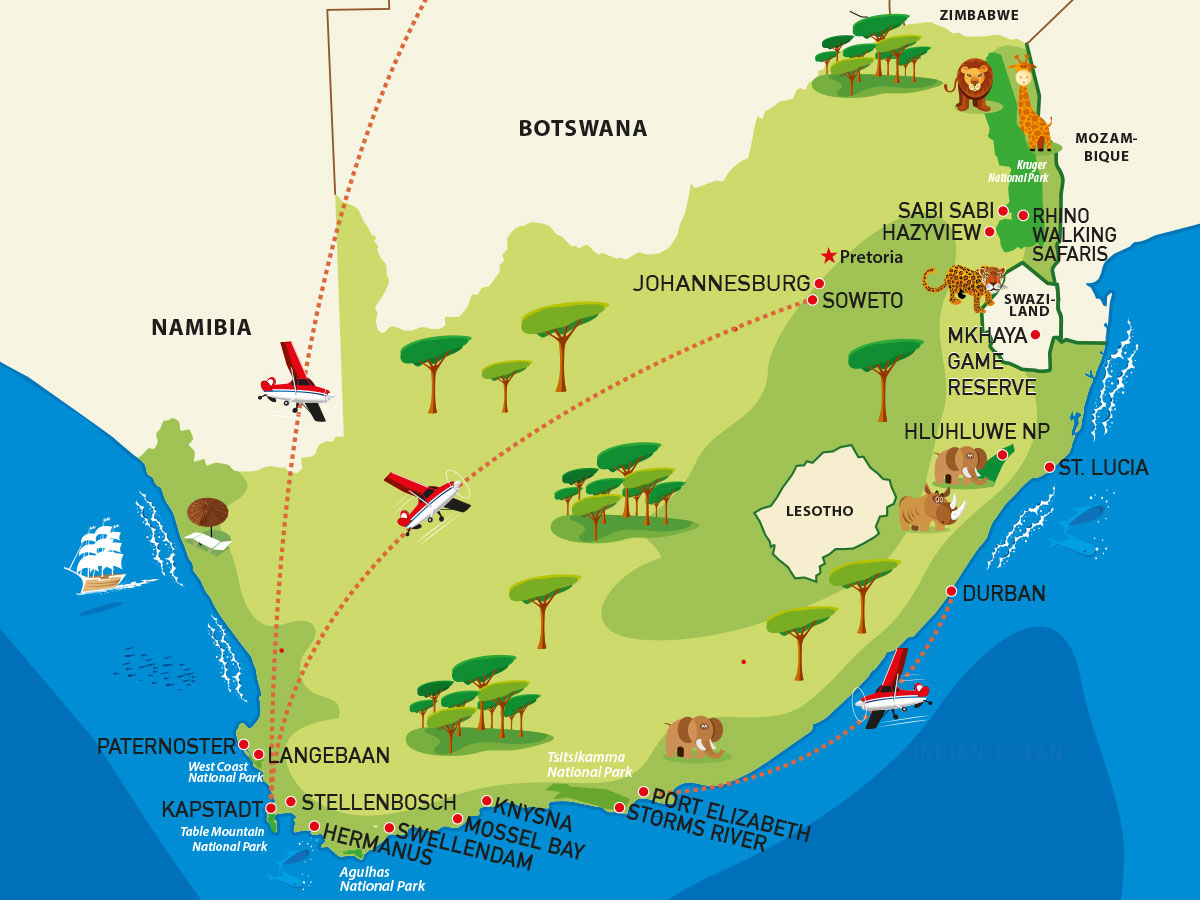 Routenplaner sudafrika kostenlos