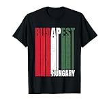Vintage Budapest Souvenir Ungarn Flagge T-Shirt