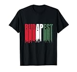 Cooles Vintage Budapest Souvenir - Ungarn Flagge T-Shirt