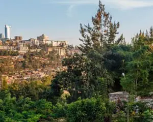 Kigali Ruanda Genocide Museum Aussicht