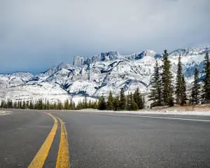 Icefields Parkway Kanada Winter
