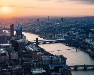 London Sonnenuntergang The Shard Kurztrip