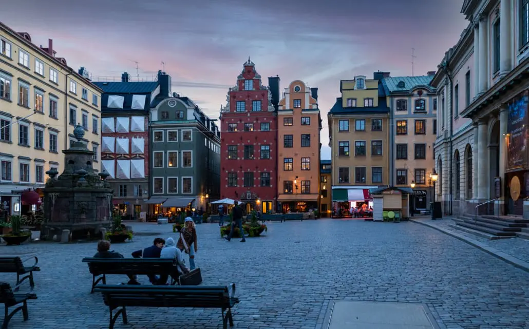 Gamla Stan Stockholm Abends
