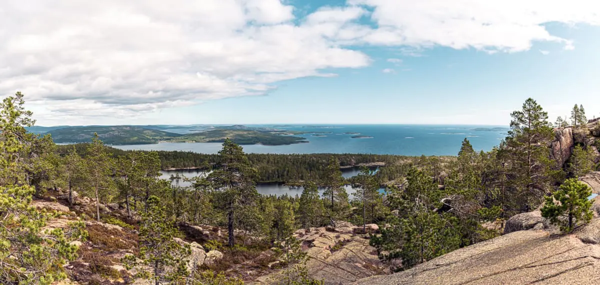 Höchster Aussichtspunkt bei der Wanderung im Skuleskogen Nationalpark