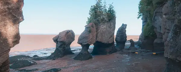 Hopewell Rocks, größte Sehenswüridigkeit New Brunswick, Kanada