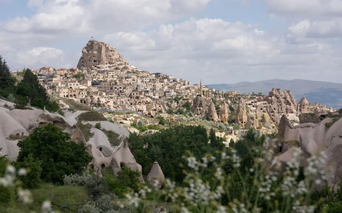 Aussicht beim Wandern in Kappadokien