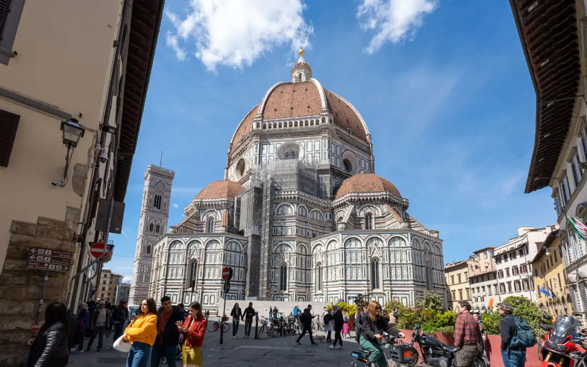 Domplatz in Florenz von der Rückseite