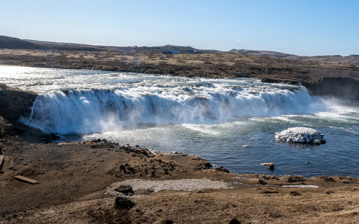 Faxifoss Island