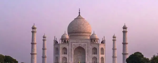 Taj Mahal Indien Sehenswürdigkeit am Sonnenaufgang
