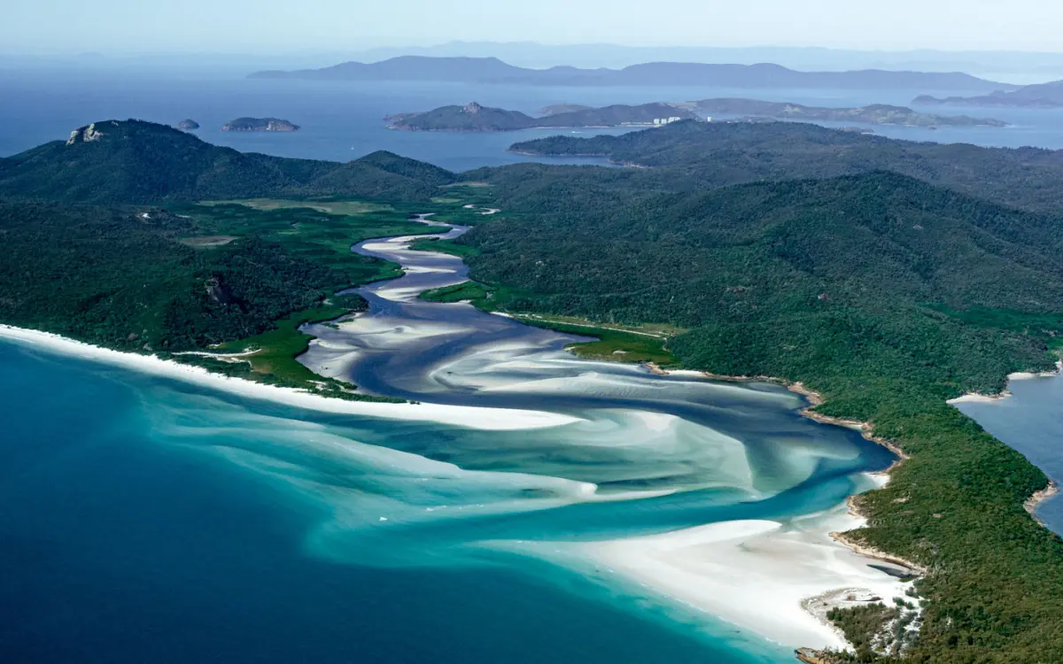 Whiteheaven Beach Whitsundays Australien Rundflug