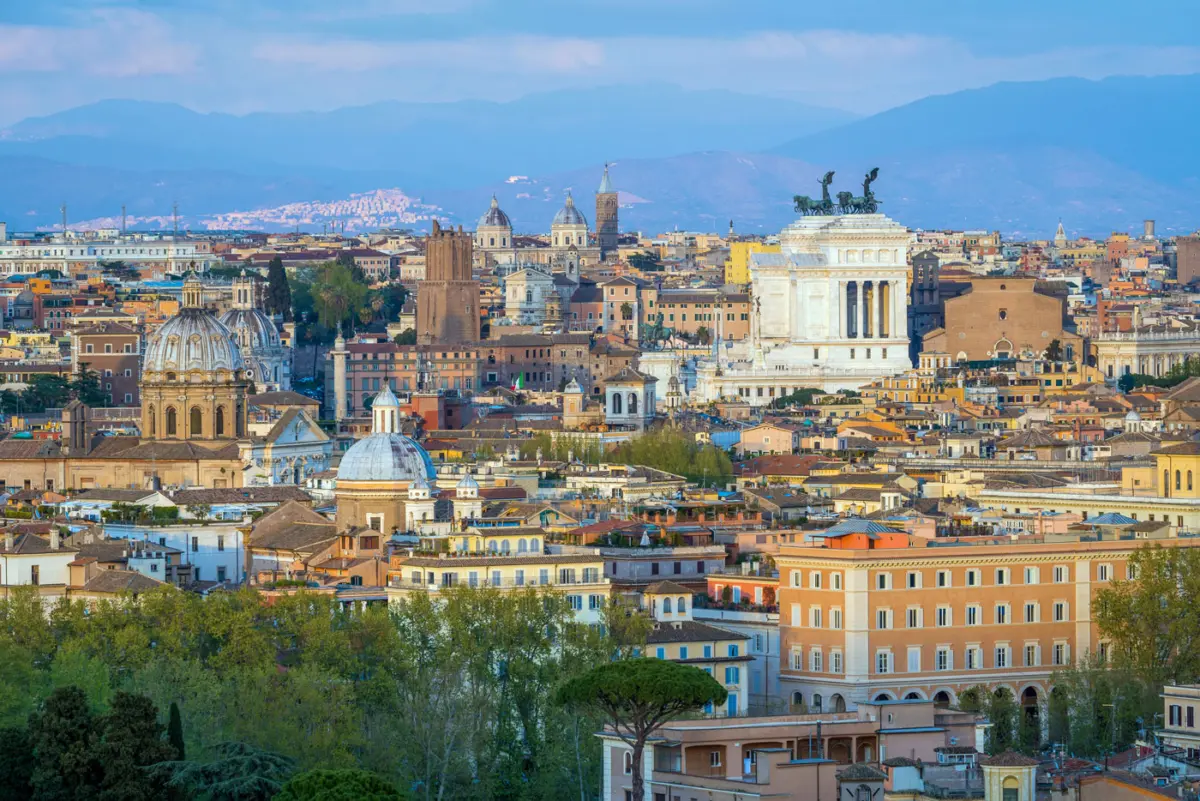 Terrazza del Gianicolo Aussicht auf Rom 