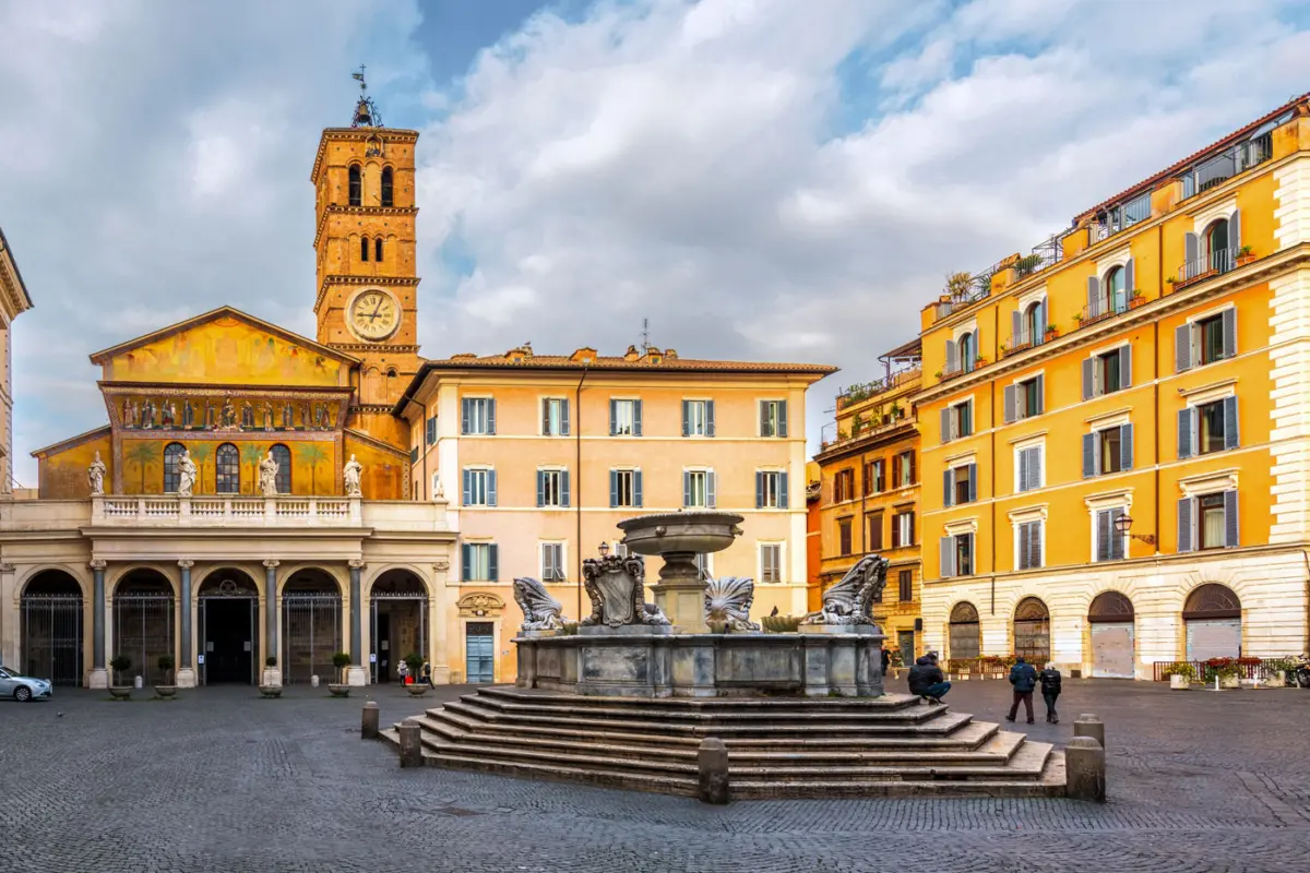 Rom Trastevere Piazza Santa Maria