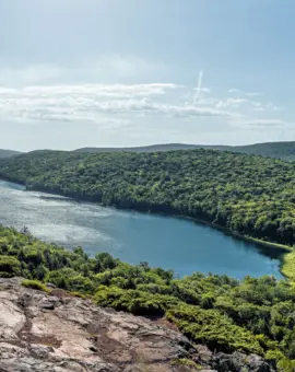 Lake of the Clouds im Porcupine Mountains Wilderness State Park, Michigan
