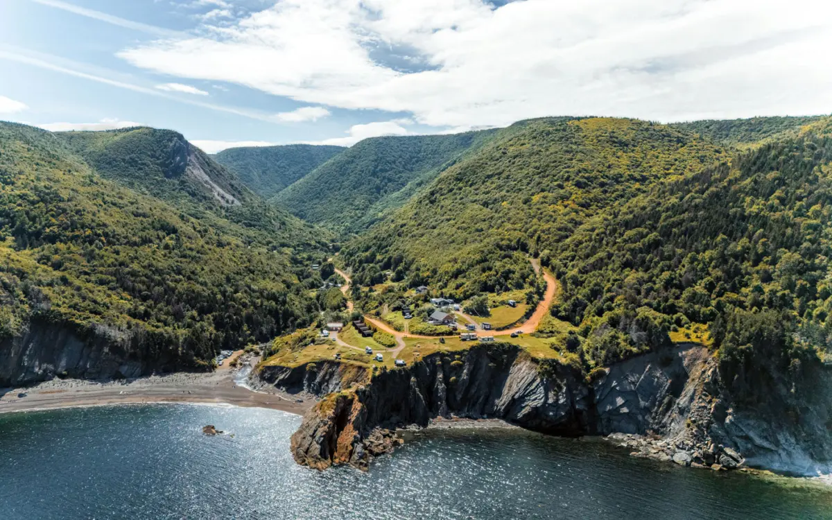 Kanada mit Wohnmobil, Stellplatz in Nova Scotia