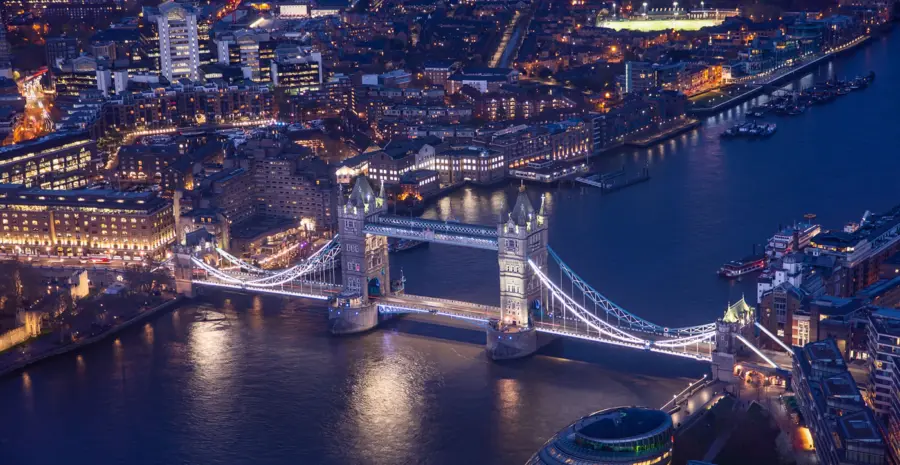 London Sehenswürdigkeiten bei der Aussicht von The Shard
