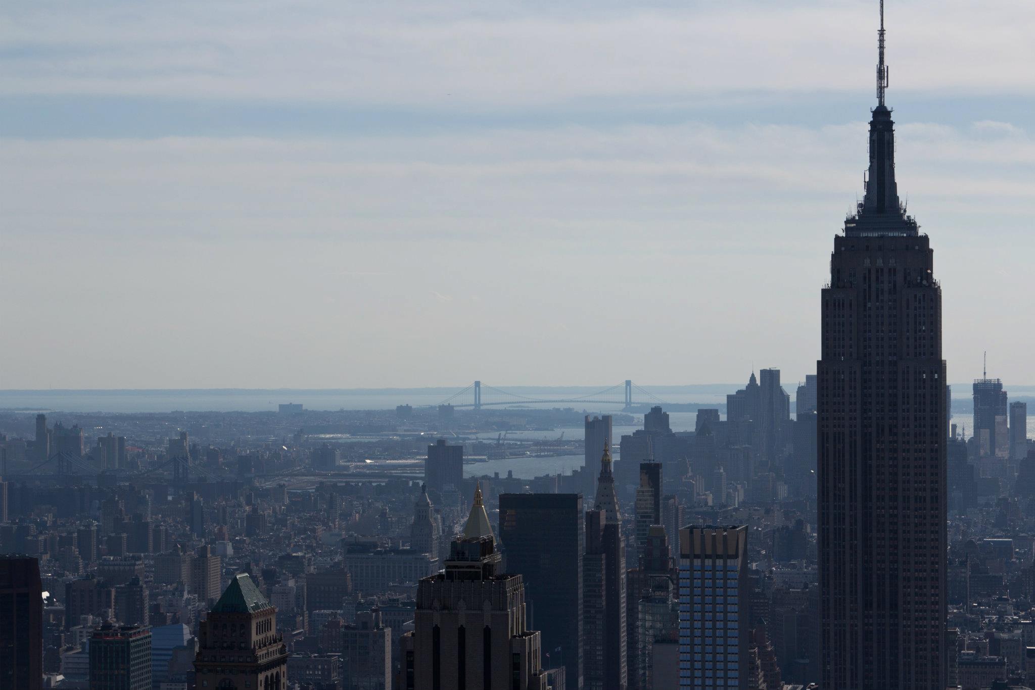 New York von oben Rockefeller Center