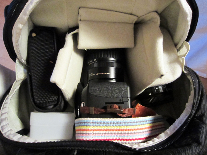 Fotorucksack: Unteres Fach des Rucksacks für Kamera und Objektive