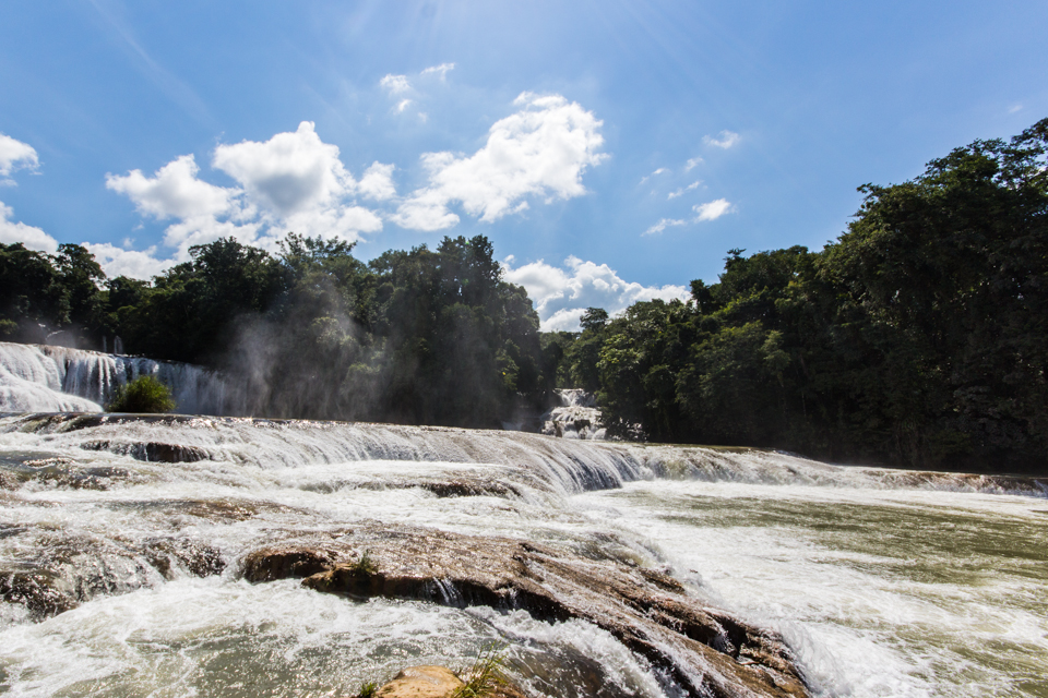 Agua Azul Wasserfälle in Mexiko