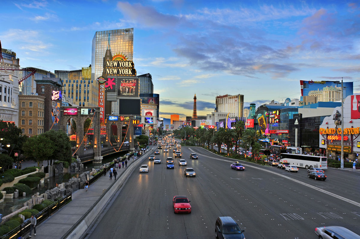 Sehenswürdigkeiten in Las Vegas: Strip am Tag