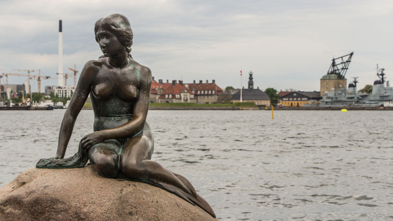 Kopenhagen sightseeing zeemeermin