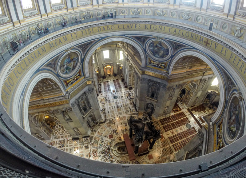 Kuppel Petersdom mit GoPro
