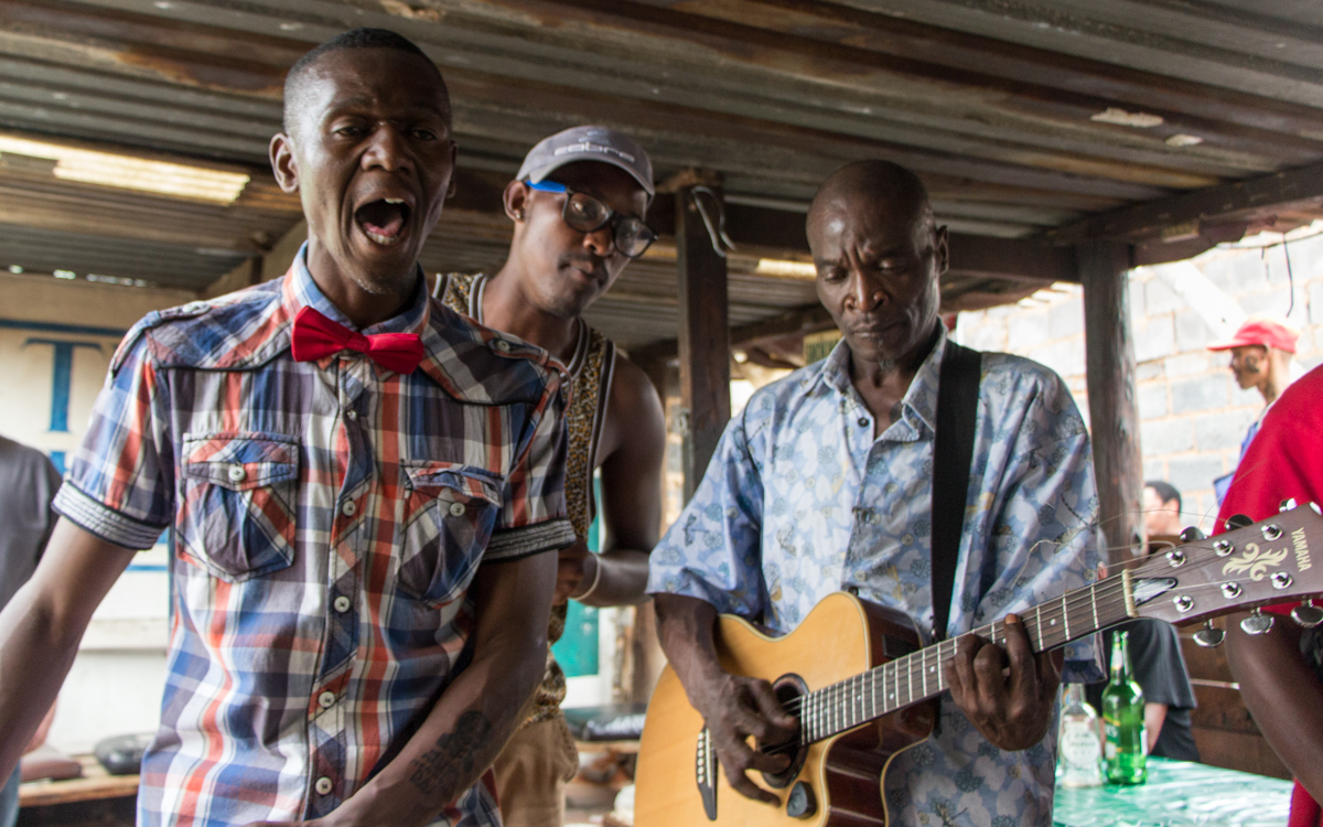 Südafrika Highlight Musiker in Soweto