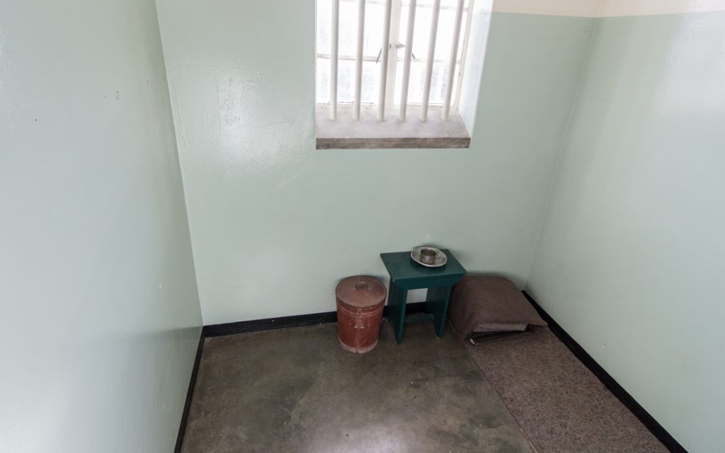 De cel van Nelson Mandela
