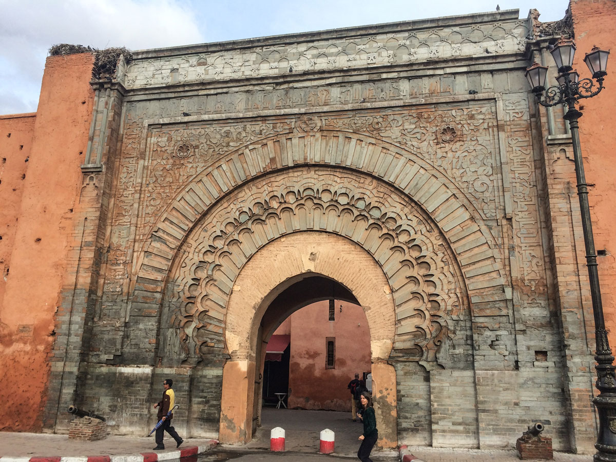 Marrakesch Sehenswürdigkeiten Störche in Marrakesch