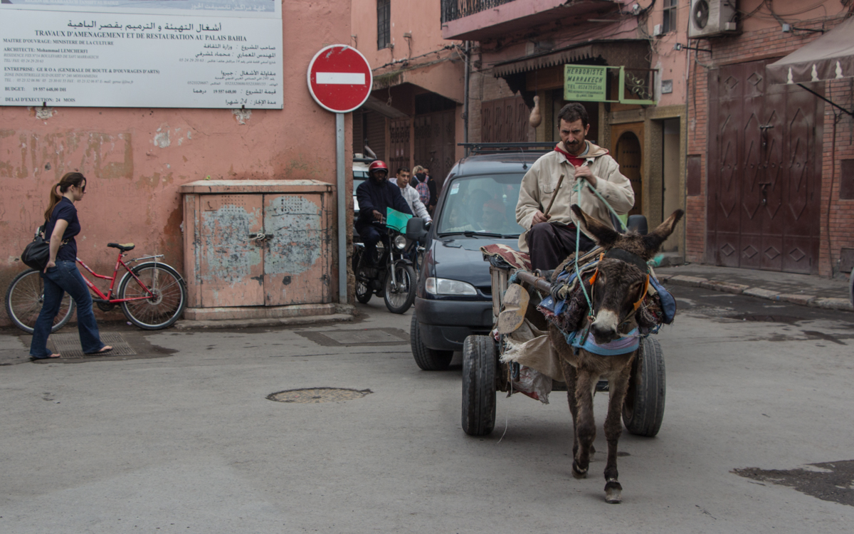 Marrakesch Verkehr Transport