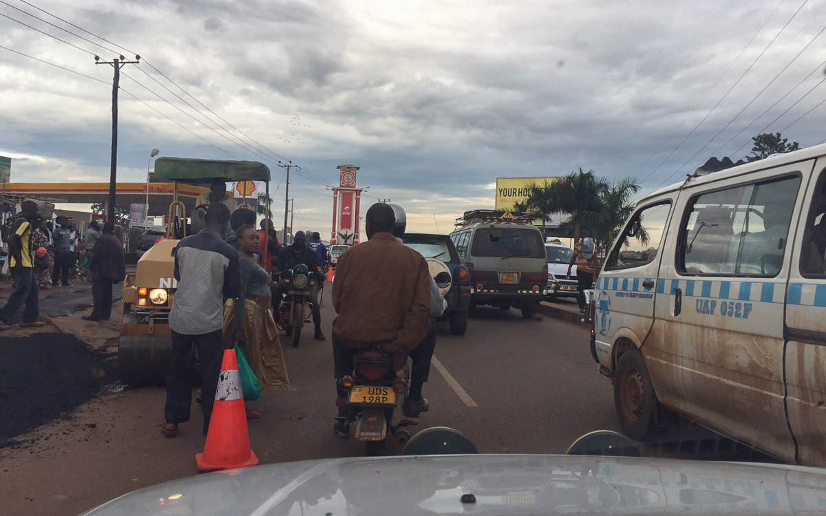 Verkehrschaos in Kampala
