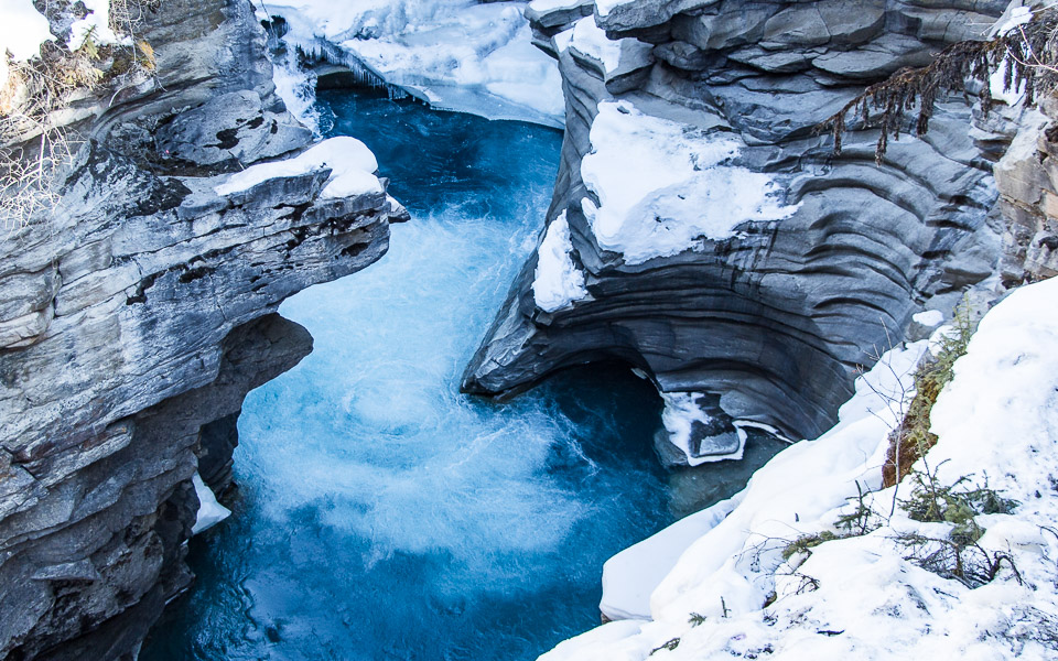 Athabasca Falls Winter