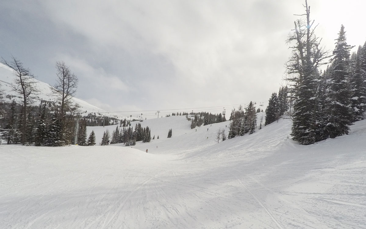 Kanada Rocky Mountains Sunshine VIllage in Banff Skipisten