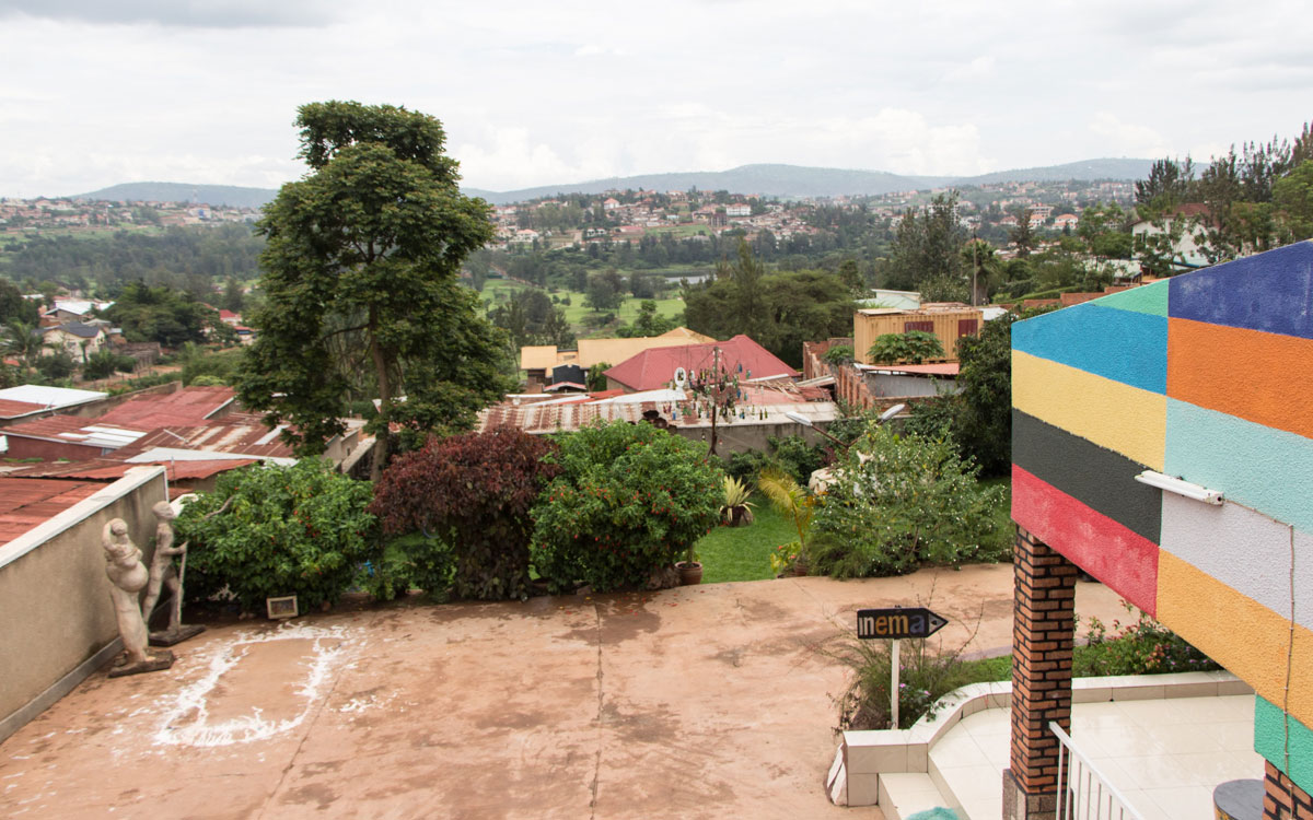 Aussicht auf Kigali und seine Hügel