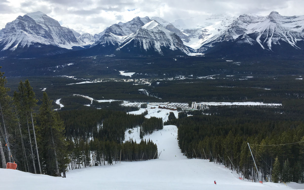Winter Kanada Rocky Mountains Lake Louise Ski Resort
