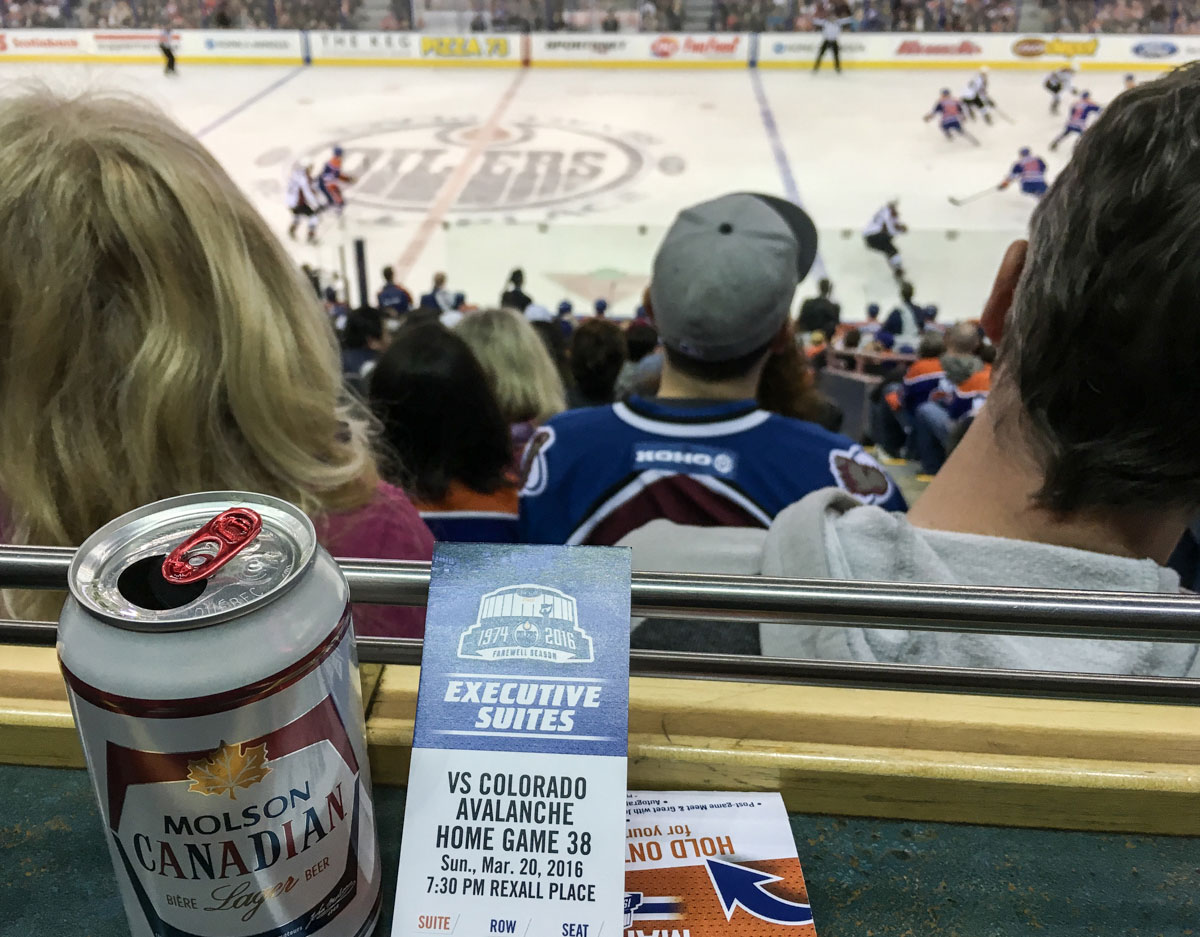Winter Kanada Rocky Mountains NHL Spiel besuchen