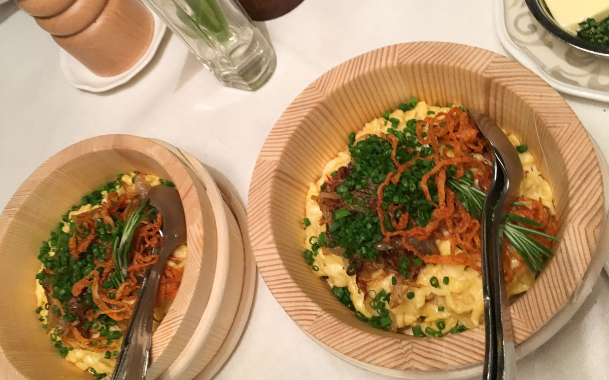 Allgäu Oberstaufen Käsespätzle