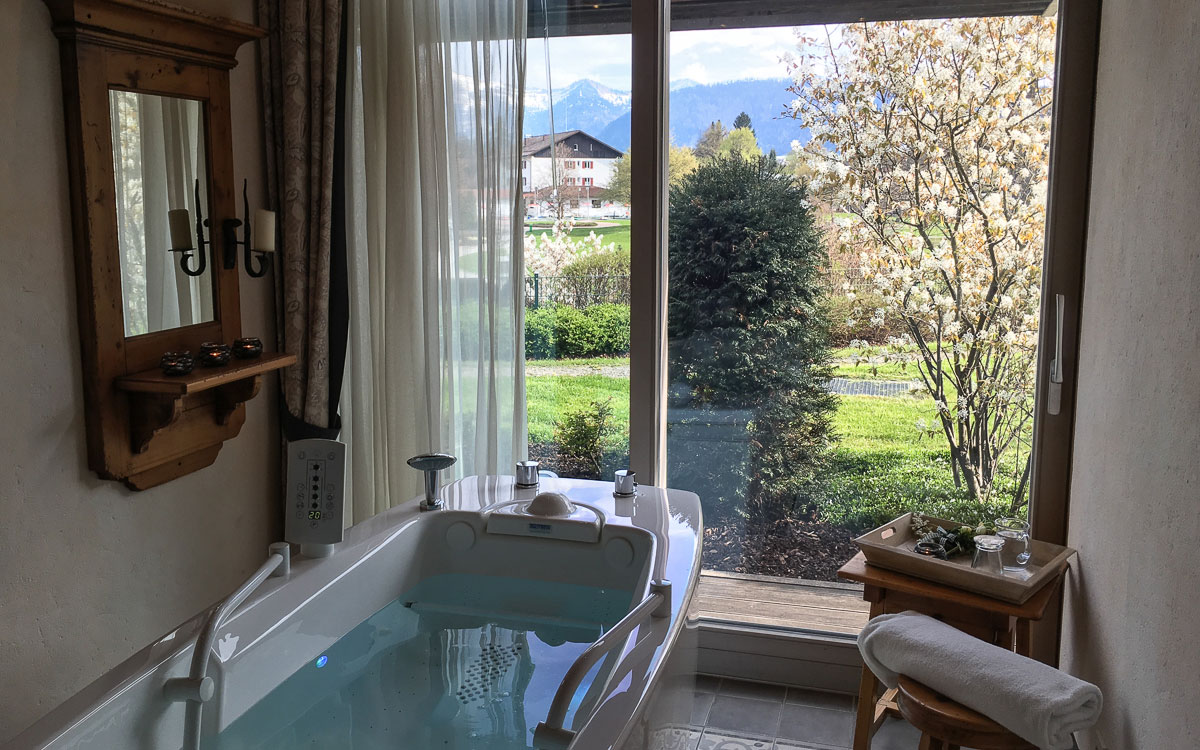 Allgäu Oberstaufen Lindner Resort ZImmer Ausblick