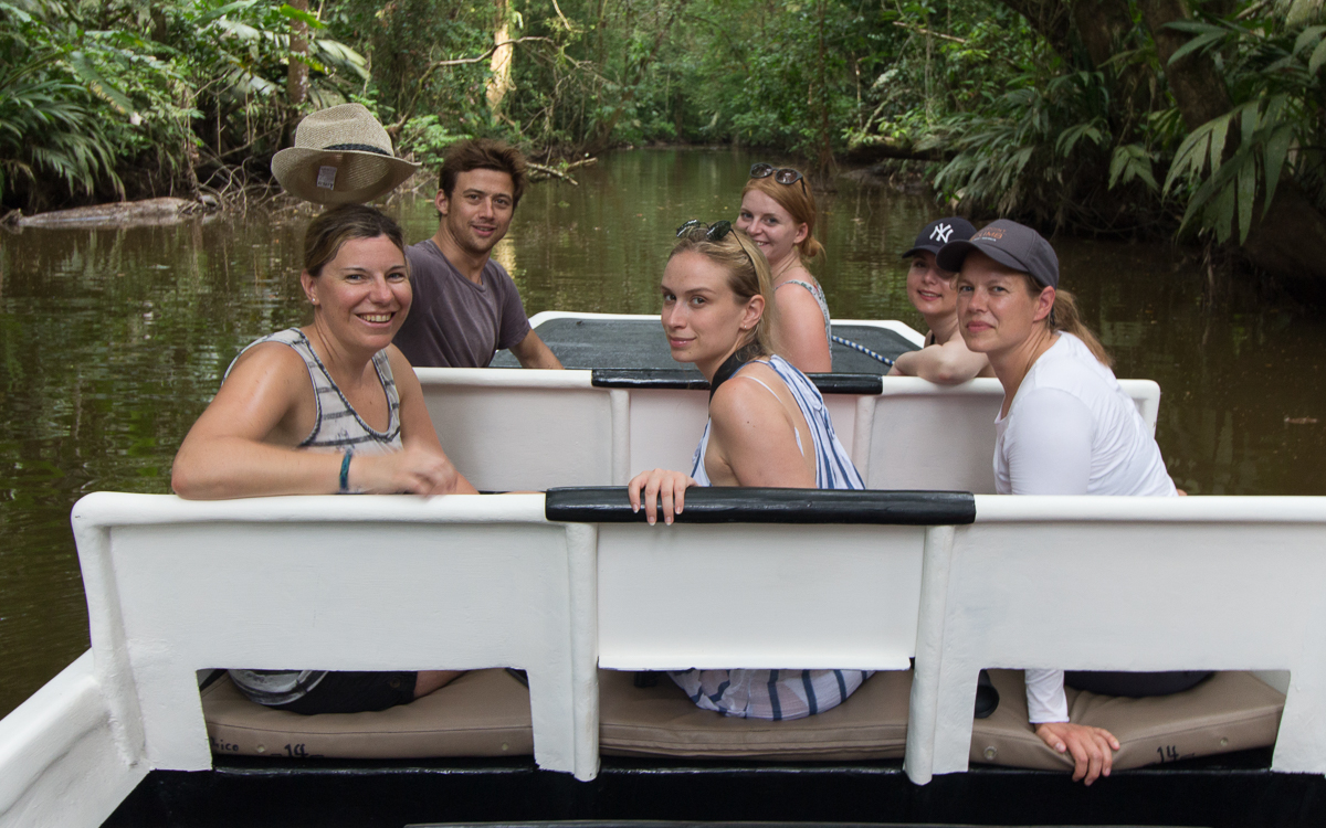 Tortuguero Nationalpark Boot Tour Gruppe