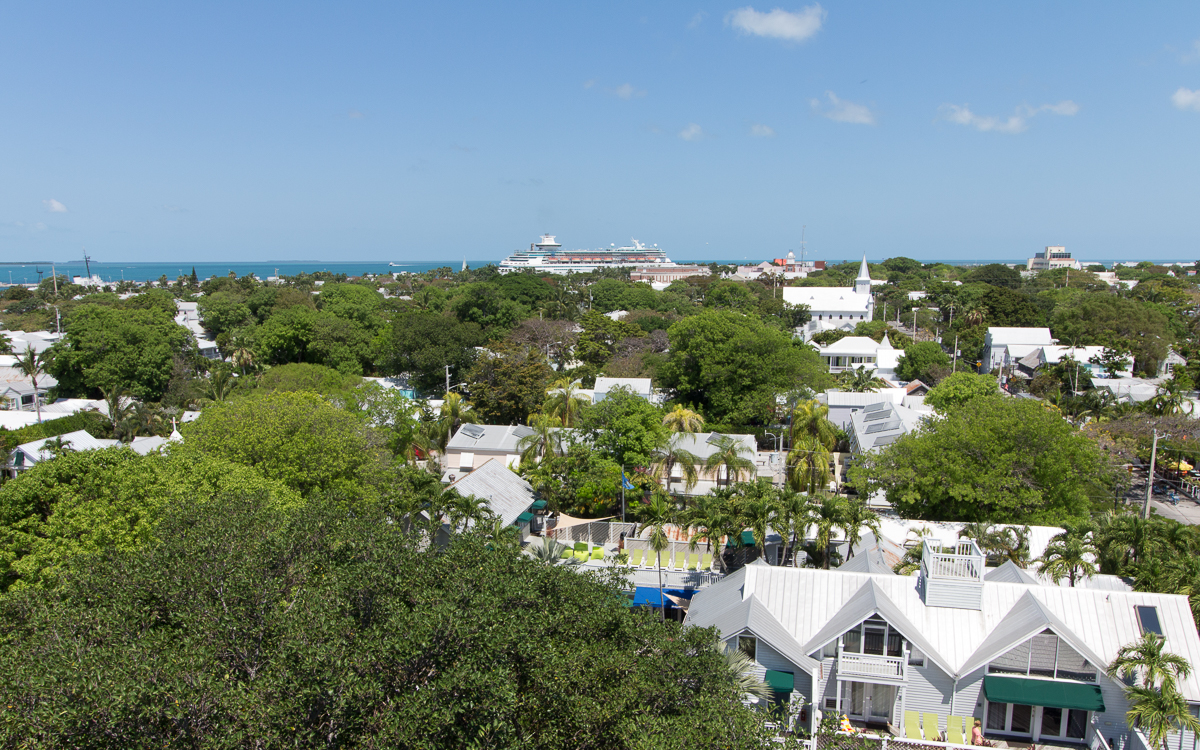 Key West Sehenswürdigkeit Leuchtturm Aussicht auf Hafen
