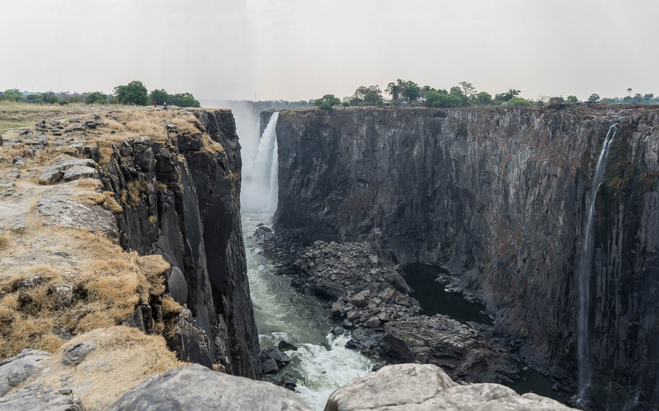 Victoria Falls Horseshoes Falls und Rainbow Falls