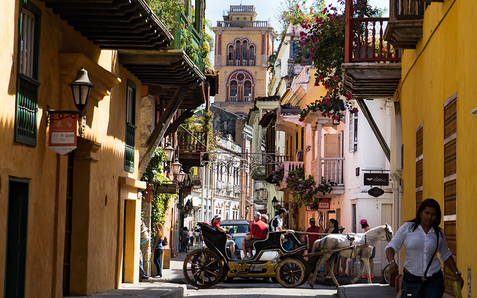 Altstadt von Cartagena tolle Aussichten auf Kirche