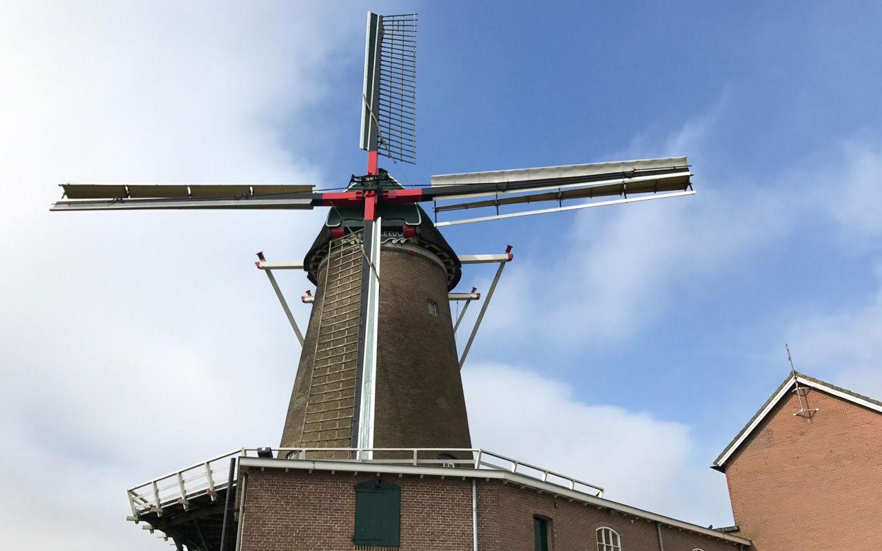 Holland Lekkerradeln Mühle