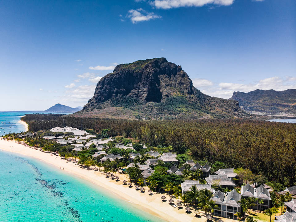 St. Regis Mauritius Hotel Dronenaufnahme