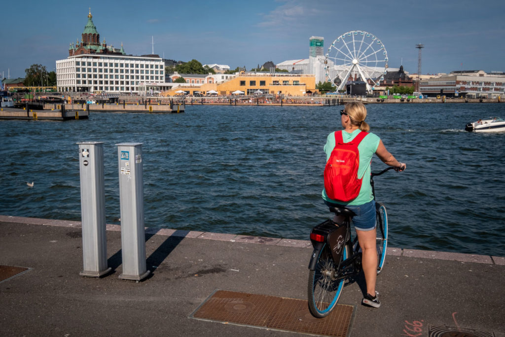 Helsinki Fahrrad fahren