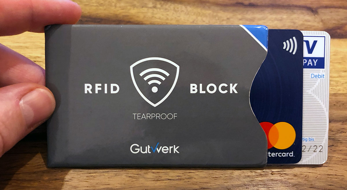 RFID Block Schutzhülle Kreditkarte