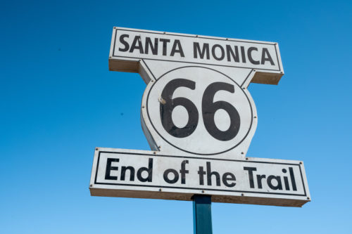 Einde van Route 66 Santa Monica Pier