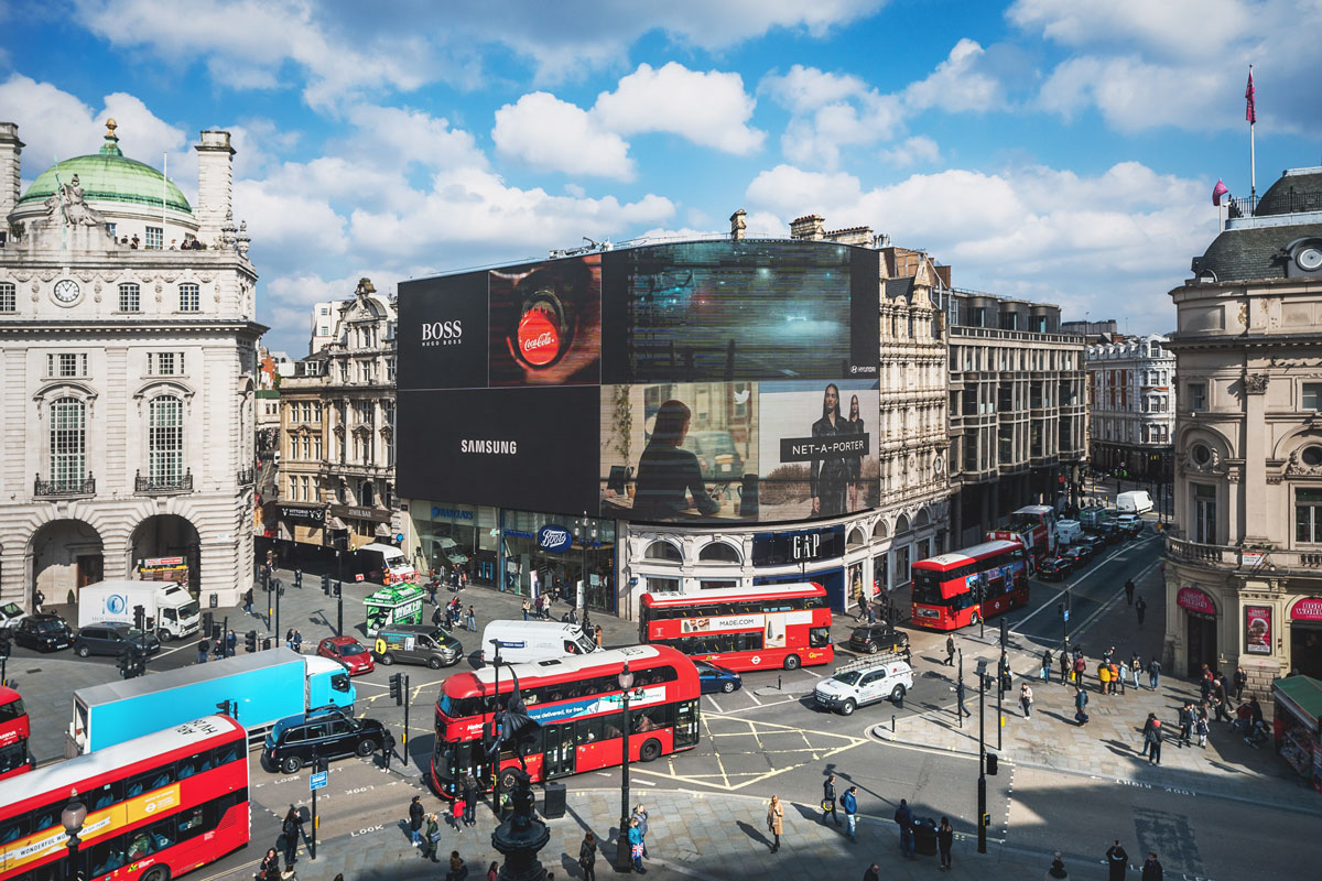 Piccadilly Circus in Londen