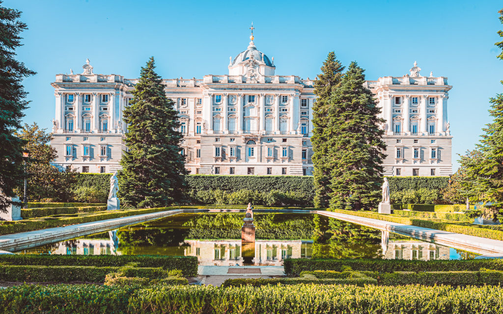 Der Imposante Palacio Real In Madrid In Der Spanischen Hauptstadt.